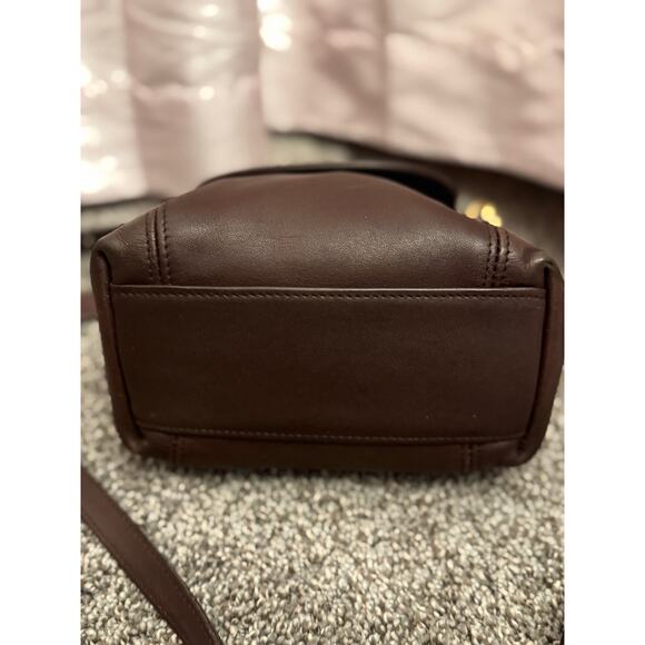 Vintage Coach 9929 Convertible Crossbody Shoulder Bag Brown Glove-Tanned Leather - Picture 3 of 15